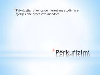 p rkufizimi