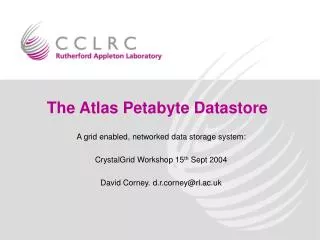 The Atlas Petabyte Datastore