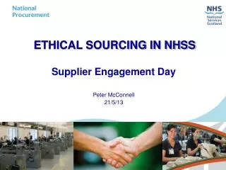 ETHICAL SOURCING IN NHSS