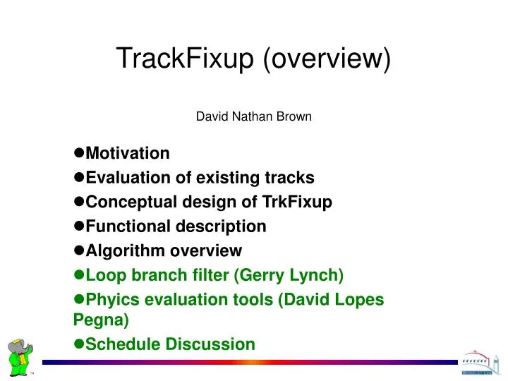 trackfixup overview