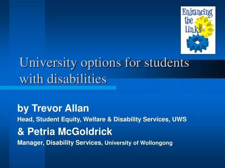 university options for students with disabilities