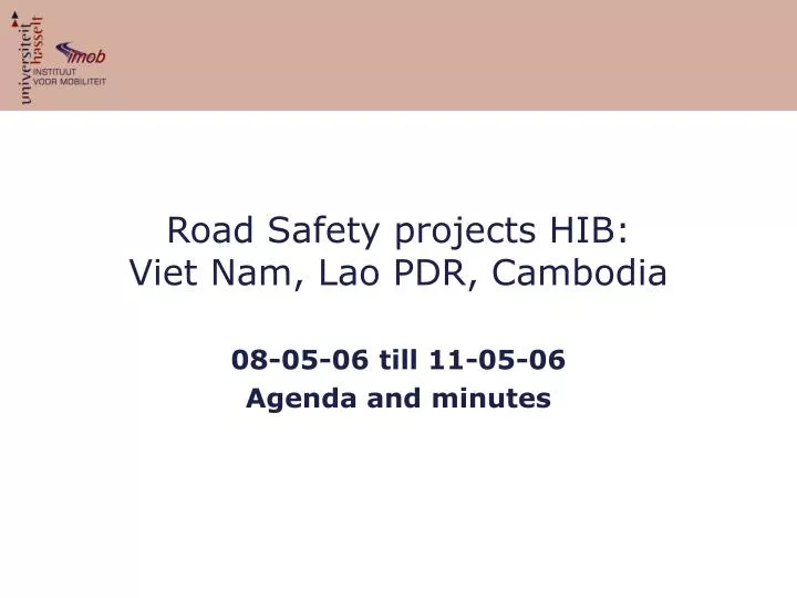 road safety projects hib viet nam lao pdr cambodia