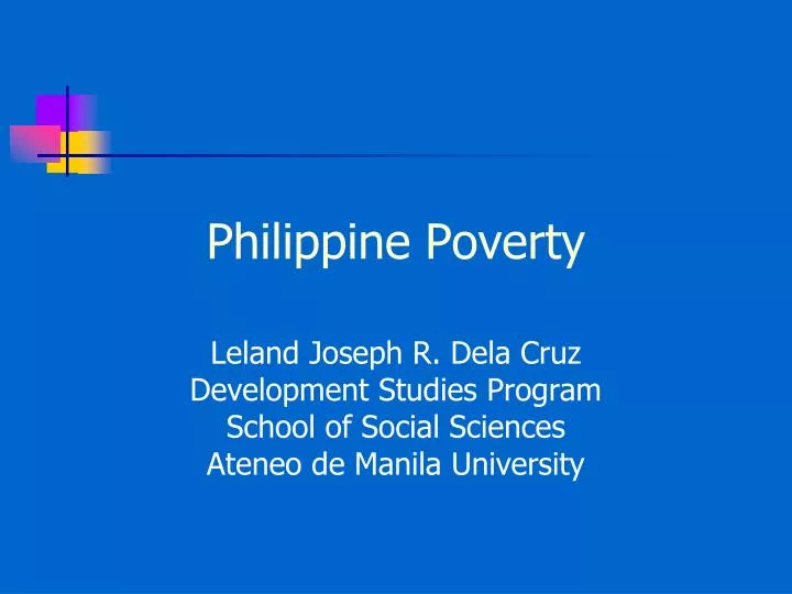 philippine poverty