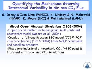 Quantifying the Mechanisms Governing Interannual Variability in Air-sea CO 2 Flux
