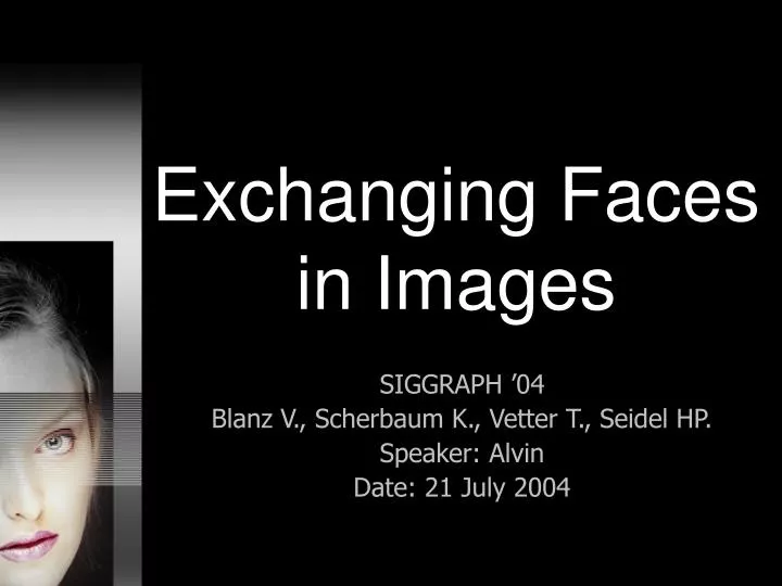 exchanging faces in images