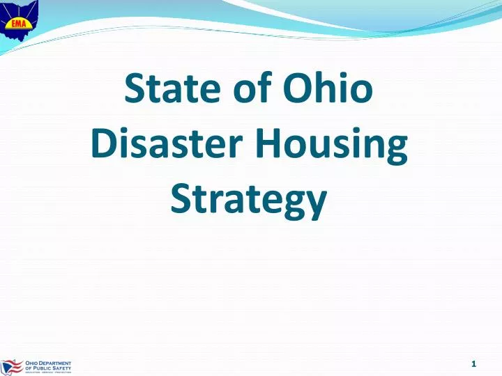 state of ohio disaster housing strategy
