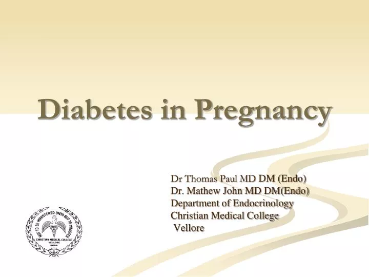 diabetes in pregnancy