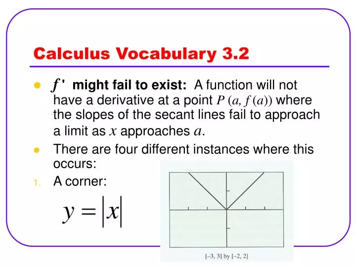 calculus vocabulary 3 2