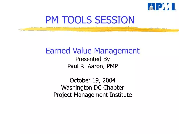 pm tools session