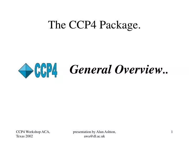 the ccp4 package