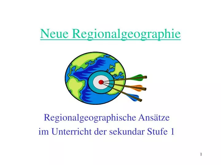 neue regionalgeographie