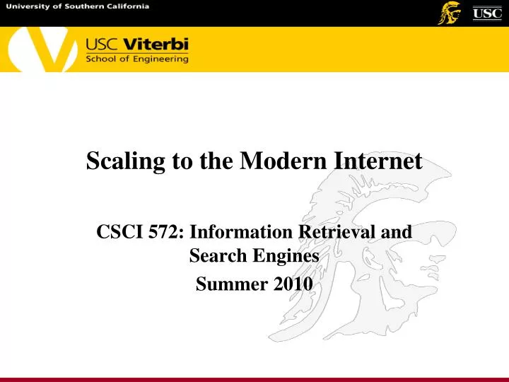 scaling to the modern internet