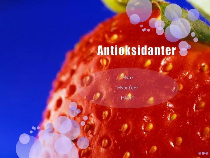 antioksidanter