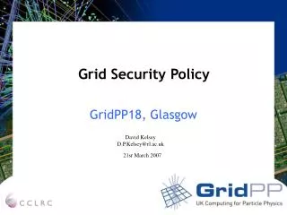 Grid Security Policy