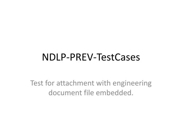 ndlp prev testcases