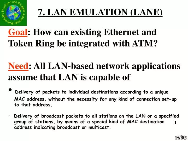 7 lan emulation lane