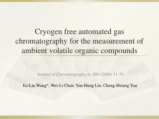 Journal of Chromatography A, 896 (2000) 31-39