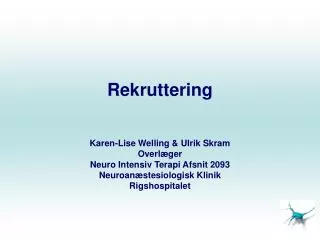 rekruttering