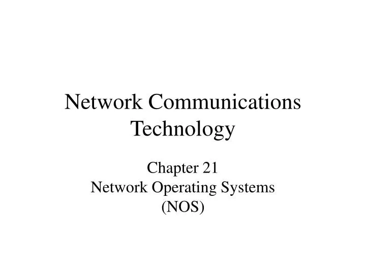 network communications technology