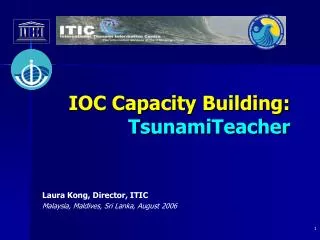 IOC Capacity Building: TsunamiTeacher