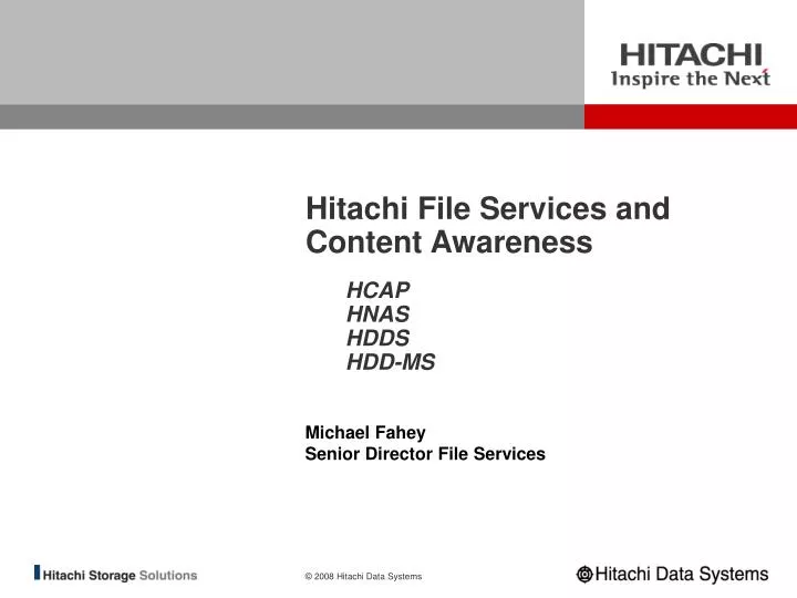 hitachi file services and content awareness