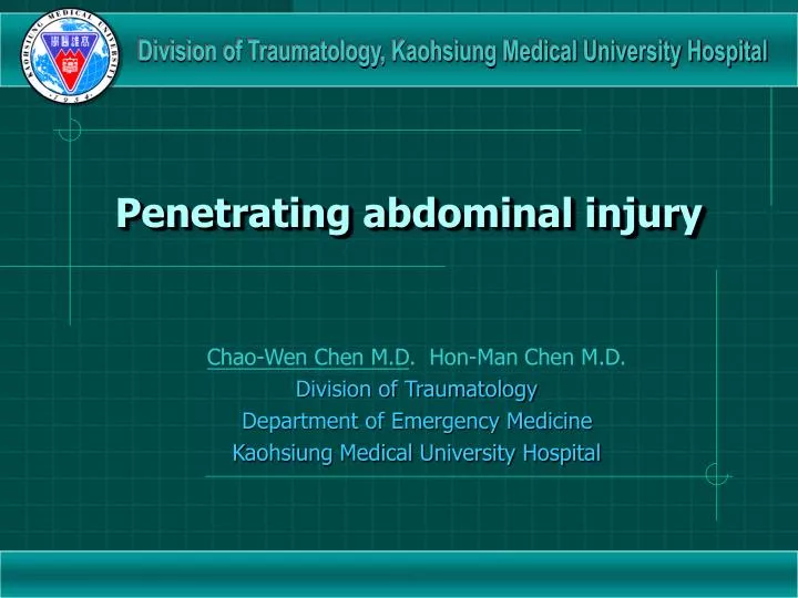 penetrating abdominal injury