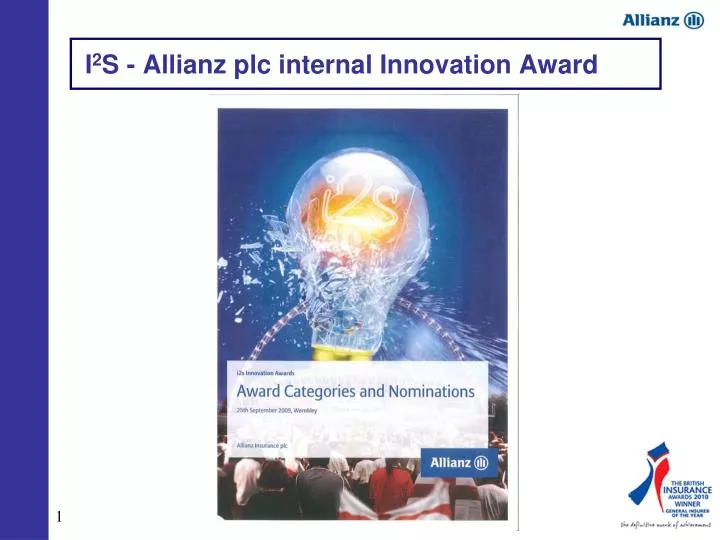 i 2 s allianz plc internal innovation award