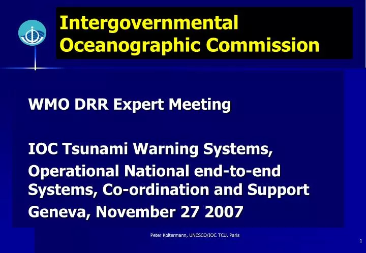 intergovernmental oceanographic commission