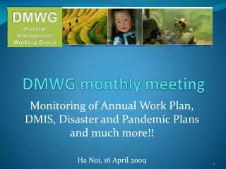 DMWG monthly meeting
