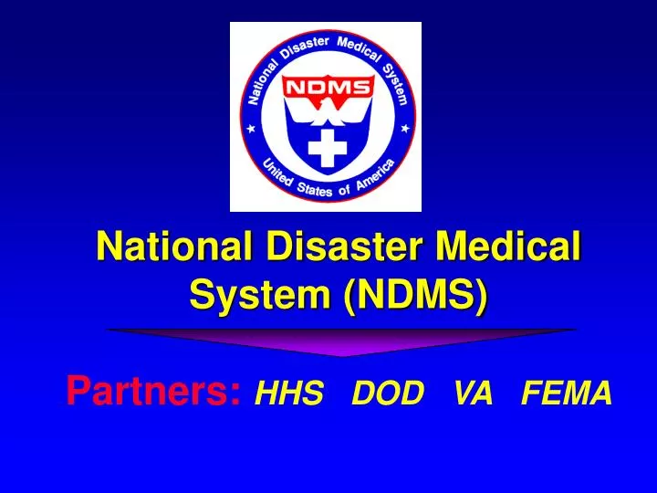national disaster medical system ndms partners hhs dod va fema