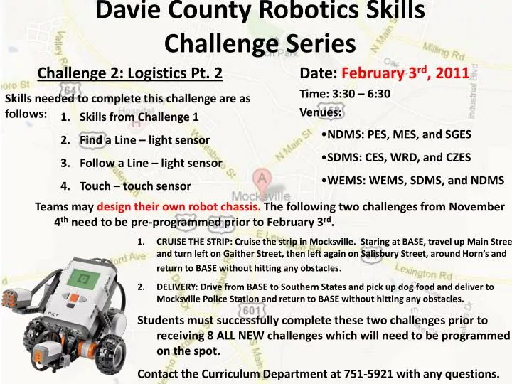 davie county robotics skills challenge series