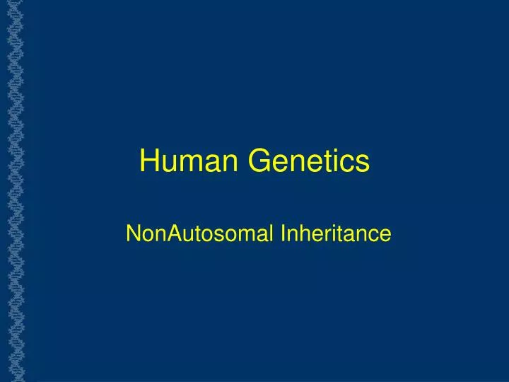 human genetics