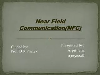 Near Field Communication(NFC)