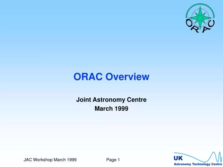 orac overview