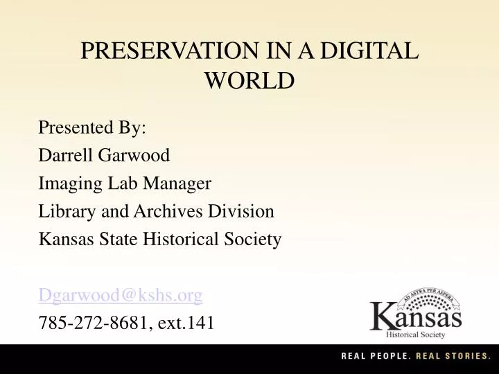 preservation in a digital world