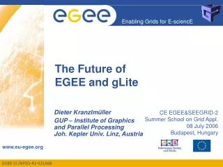 The Future of EGEE and gLite