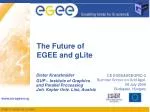 The Future of EGEE and gLite - slide 1