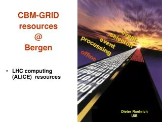 CBM-GRID resources @ Bergen