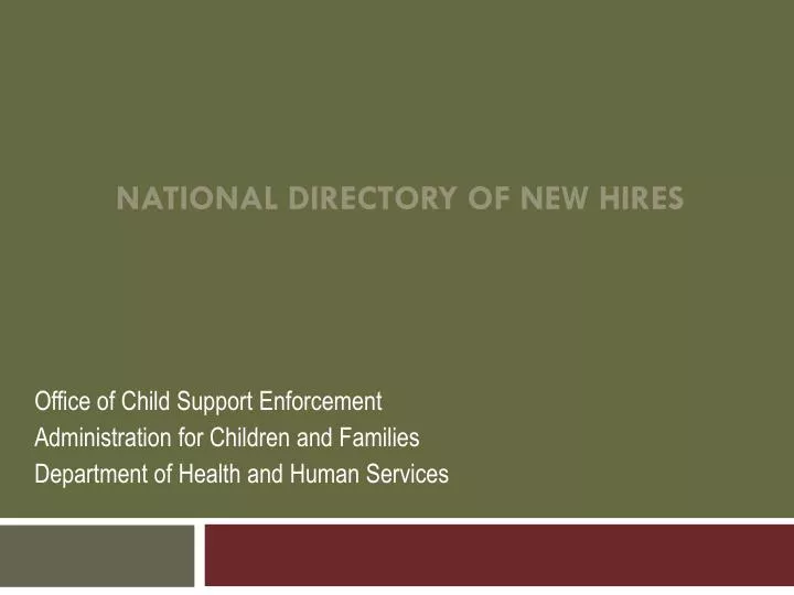 national directory of new hires