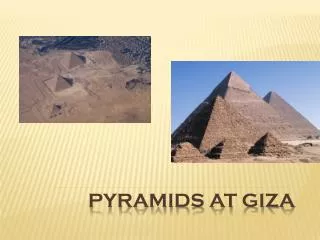 Pyramids At Giza