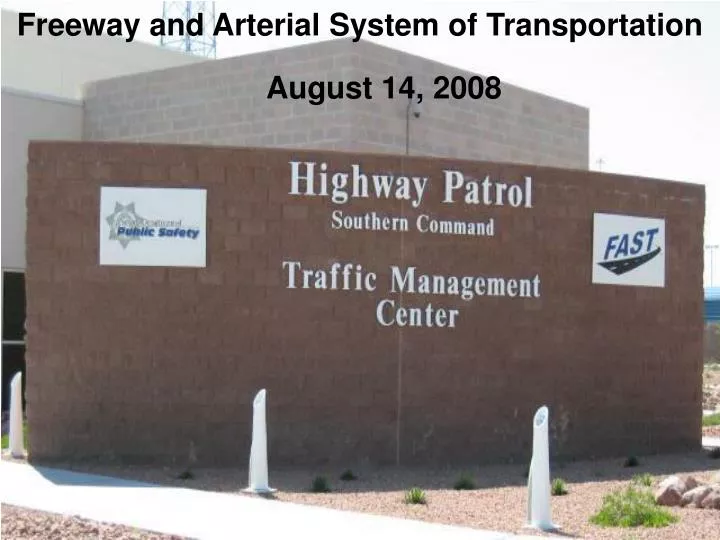 freeway and arterial system of transportation