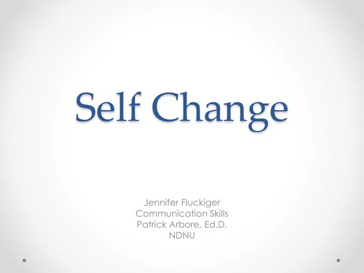 self change