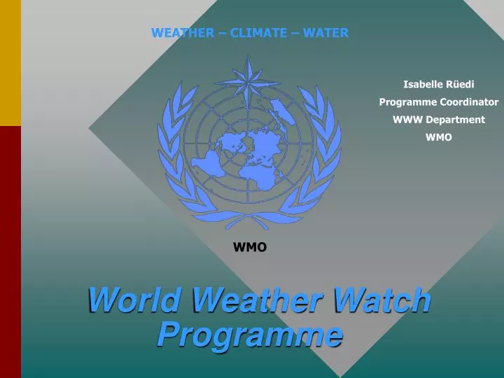 world weather watch programme