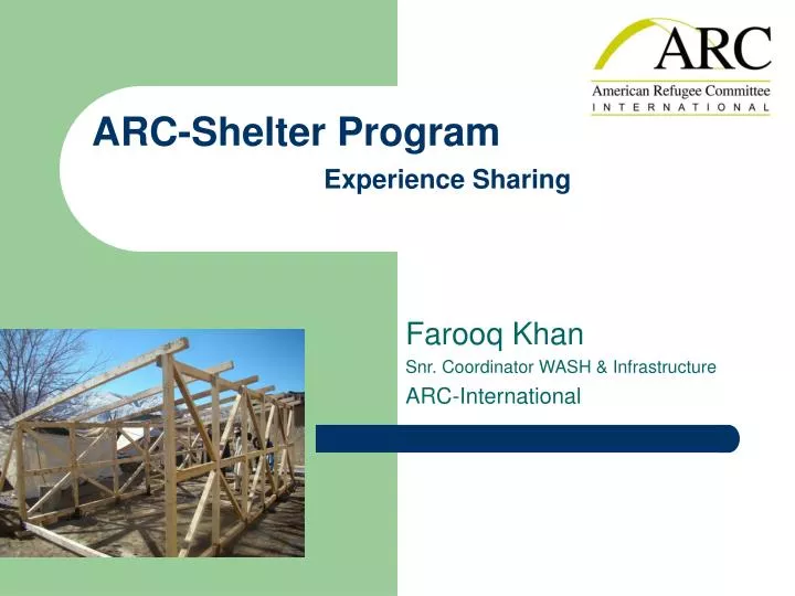 arc shelter program experience sharing