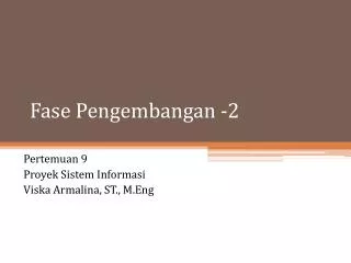 fase pengembangan 2