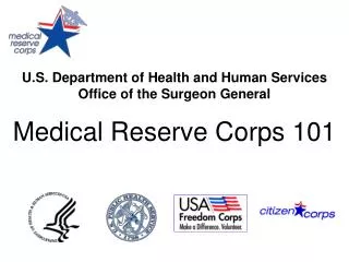 U.S. Department of Health and Human Services Office of the Surgeon General