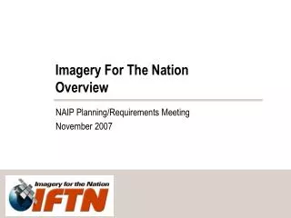 Imagery For The Nation Overview