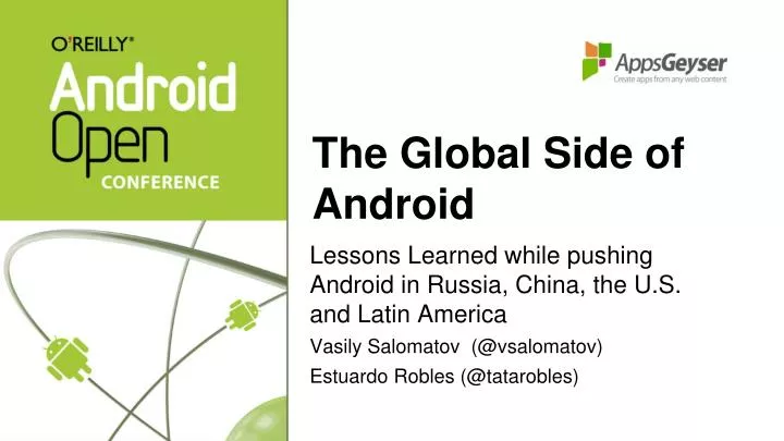 the global side of android