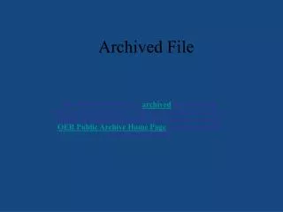 Archived File