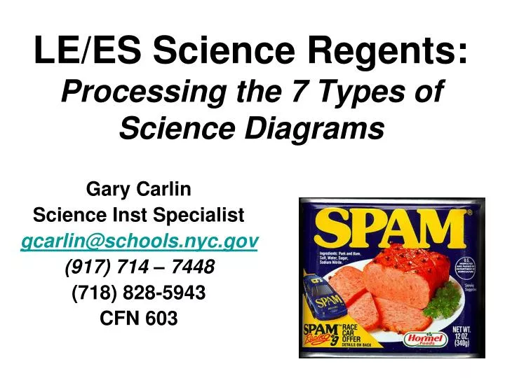 le es science regents processing the 7 types of science diagrams